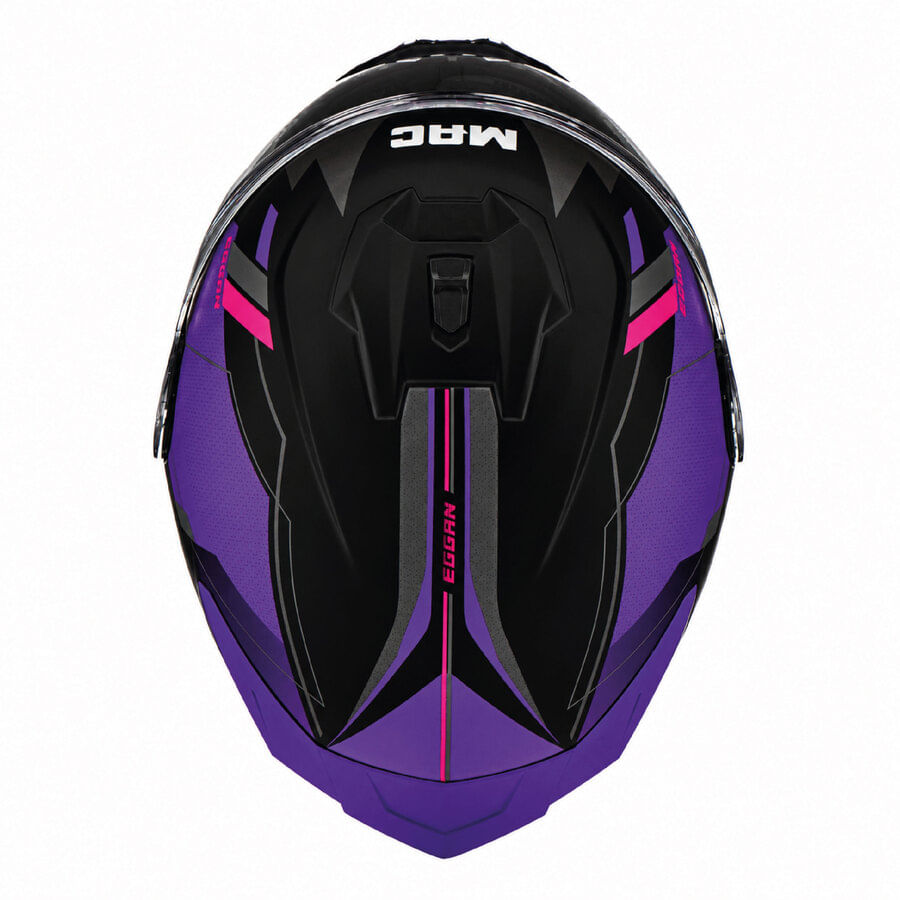 Casco MAC 070 Volt Eggan Violeta / Rosa / Brillo